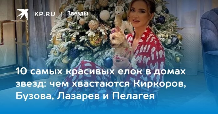 10 most beautiful Christmas trees in the houses of stars: what Kirkorov, Buzova, Lazarev and Pelageya brag about

