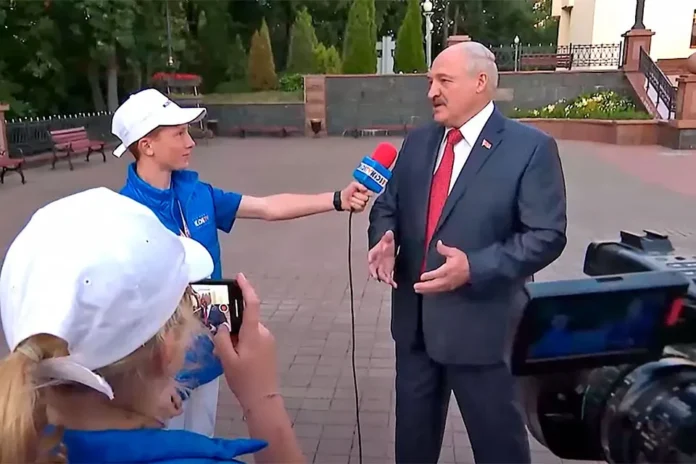 an interview with Lukashenka