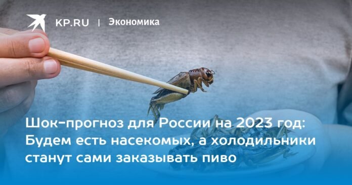 Shock forecast for Russia in 2023: we will eat insects, and refrigerators will ask for beer themselves

