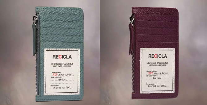 Maison Margiela presents a collection of recycled leather wallets

