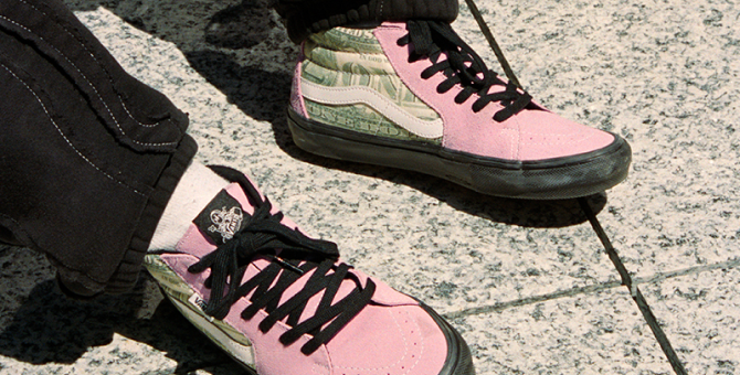 Supreme and Vans present a new collaboration: sneakers with dollar bills

