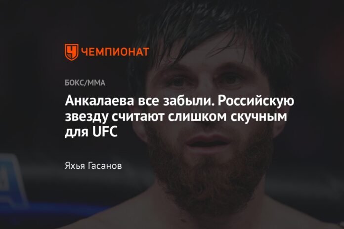  Everyone forgot about Ankalaev.  The Russian star is considered too boring for the UFC

