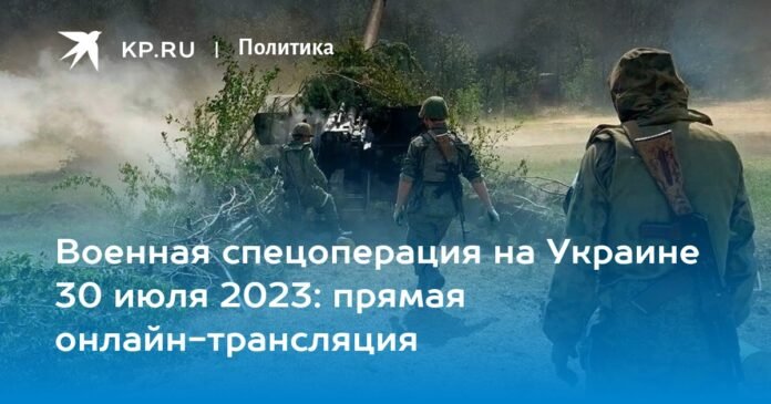 Military special operation in Ukraine July 30, 2023: live streaming online

