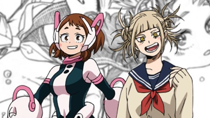  My Hero Academia: Toga and Uraraka intertwine their friendship in a new illustration by the author |  spaghetti code

