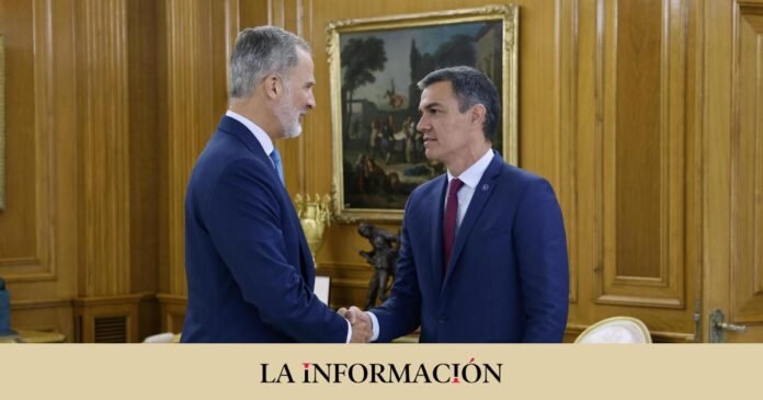 Sánchez transfers to the King his intention to go to an investiture: 