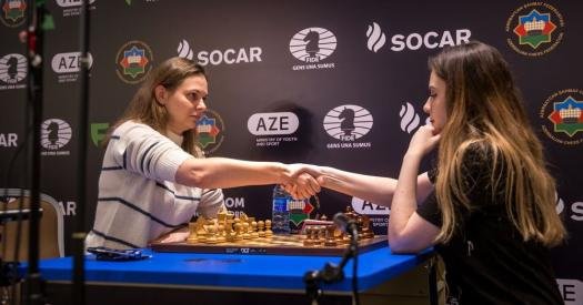  The Ukrainian Muzychuk lost in the semifinals of the Chess World Cup.  Goryachkina reached the final

