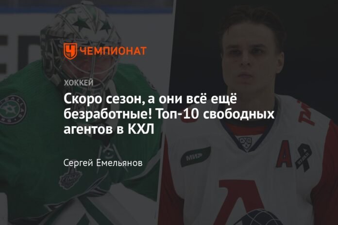  The season arrives and they are still unemployed!  Top 10 free agents in the KHL

