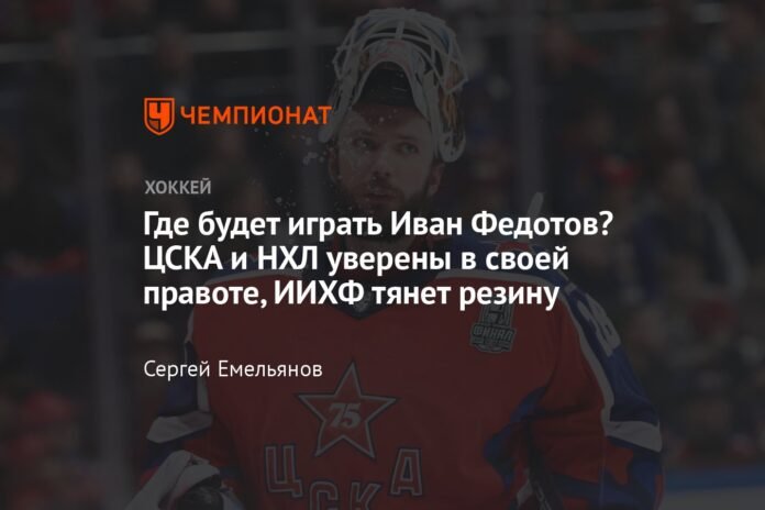  Where will Ivan Fedotov play?  CSKA and NHL are sure they are right, IIHF is pulling rubber

