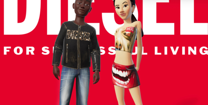 Diesel has launched clothing for digital avatars.

