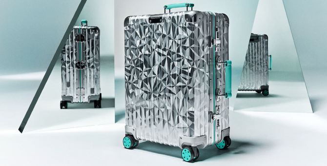  Tiffany and company.  announced a collaboration with the luggage brand Rimowa

