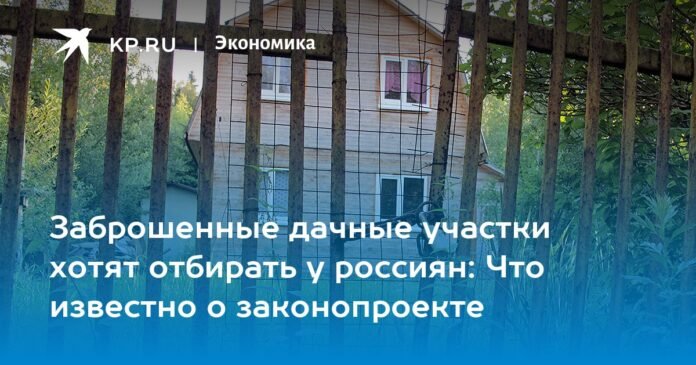 They want to take away abandoned summer houses from Russians: what is known about the bill

