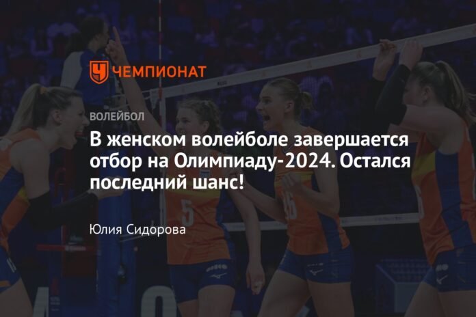 Women's volleyball is completing its qualification for the 2024 Olympic Games. The last chance remains!

