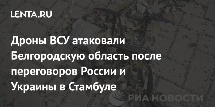 The Armed Forces of Ukraine attacked the Belgorod region after negotiations between Russia and Ukraine in Istanbul: Politics: Russia: Slow

